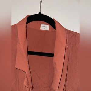 Aritzia WILFRED shirt dress burnt orange